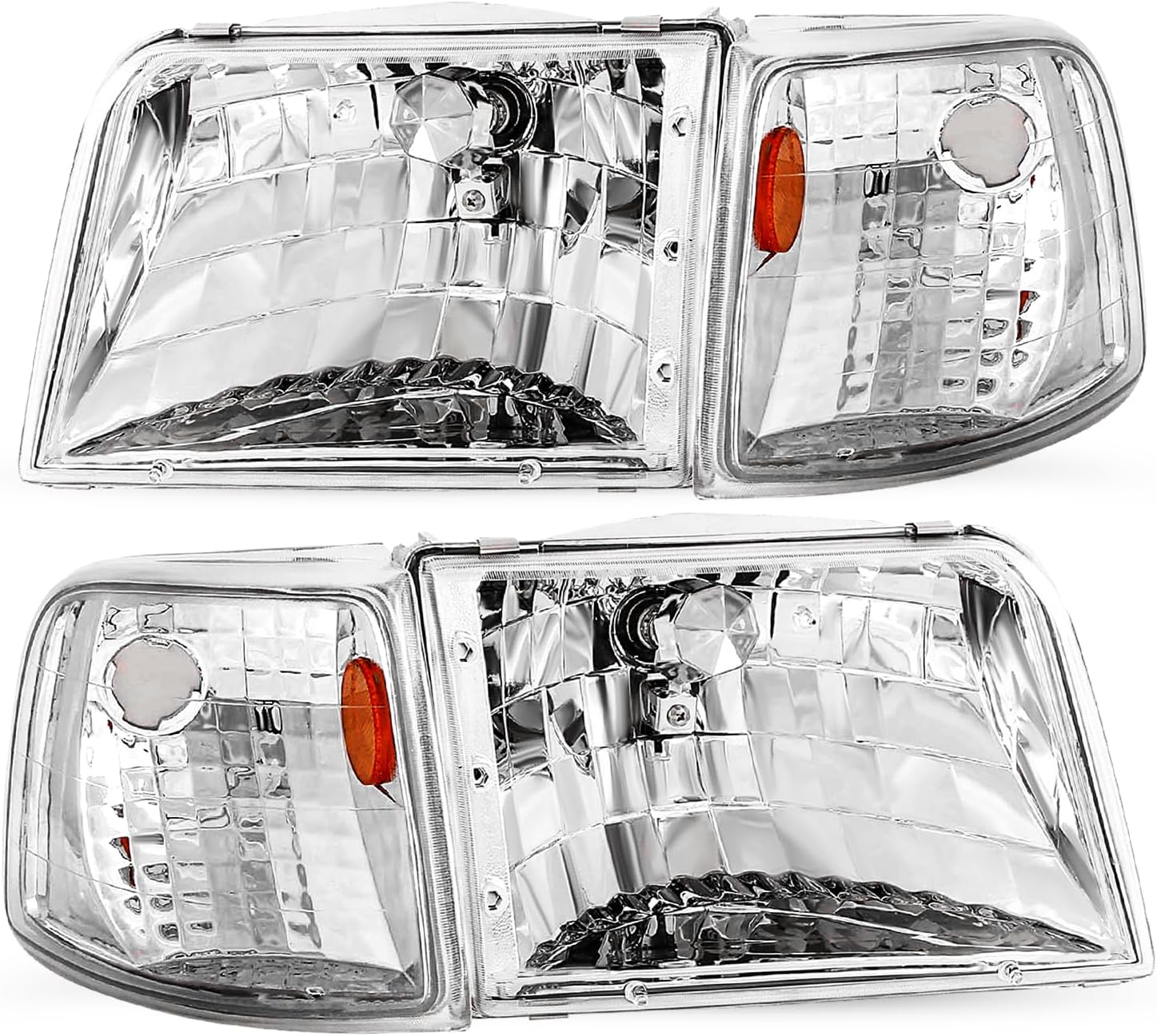 Amazon.com: JSBOYAT Replacement Halogen Headlights And Corner Set for ...