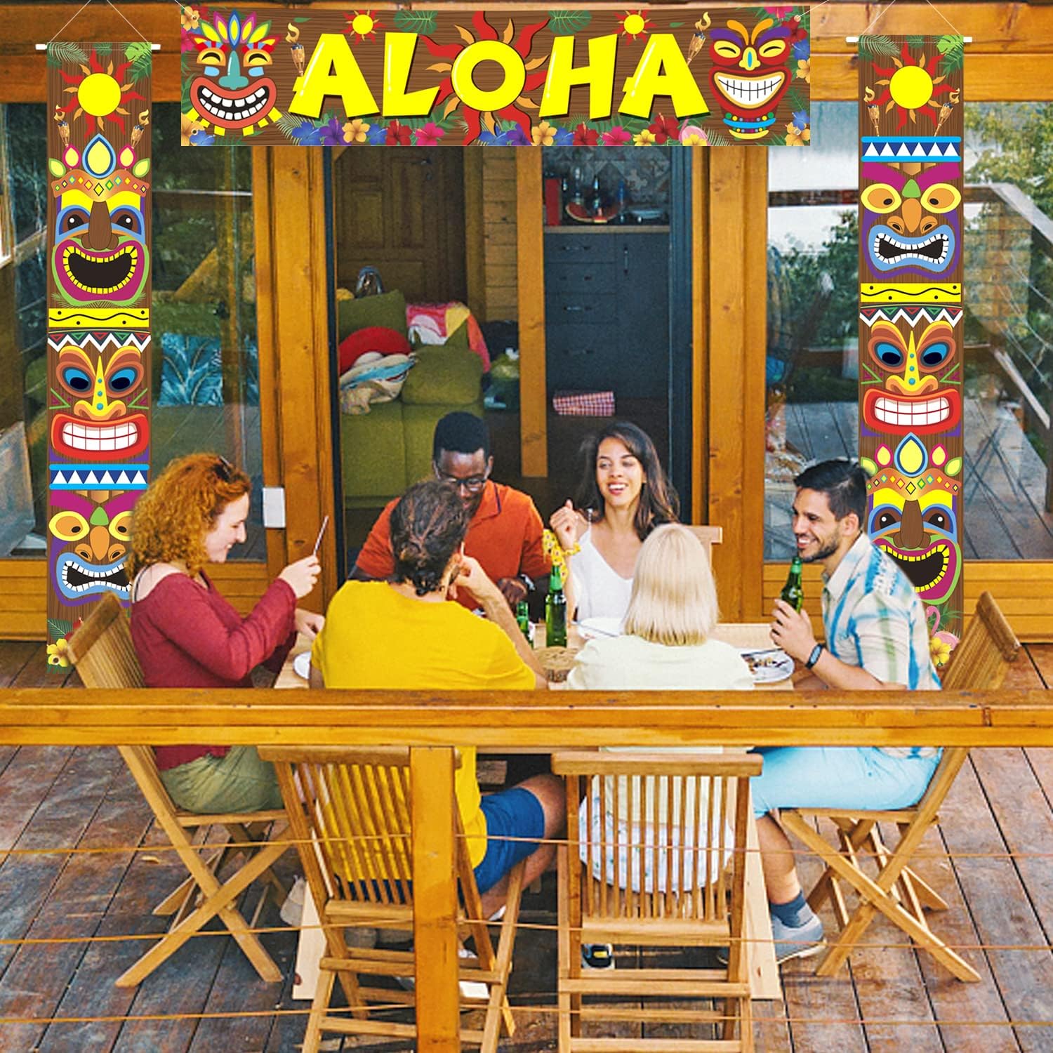 Luau Party-Banner 30,5 X 183,9 Cm – Hawaiianisches Tropen-Design Für Sommerfeste, Tiki-Bar & Gartenparty