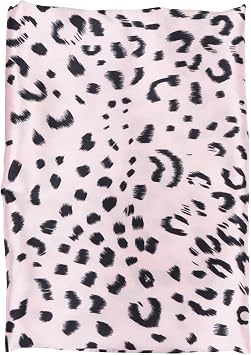 Relax Beauty Luxury Sleep Satin Set with Satin Pillowcase, Non Frizz Eyeshade and Hair Saving Scrunchie, Moisture Wicking Surface, Leopard