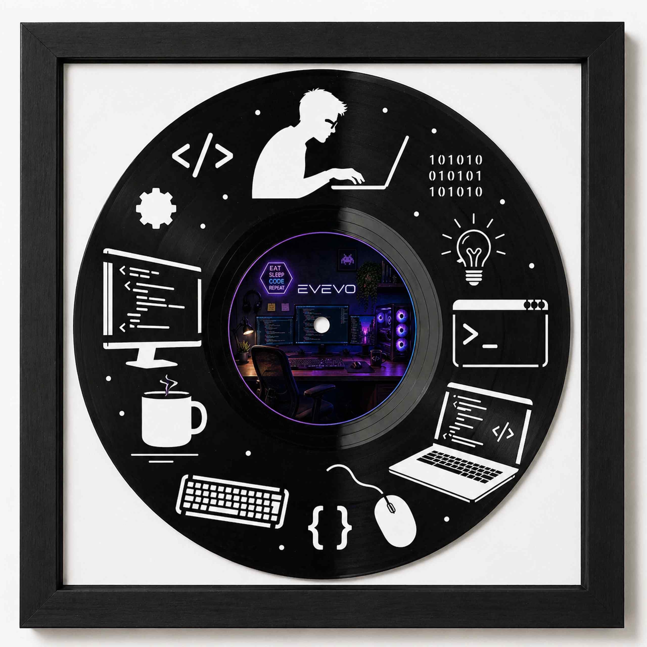 Décoration murale en vinyle pour personnaliser votre bureau d'informaticien - 6