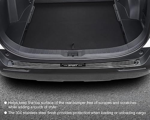 Miniatura 3 de Protector de parachoques trasero para Toyota RAV4 2024 2023 2022 2021 2020 2019, cubierta protectora de umbral de puerta de maletero, protector de