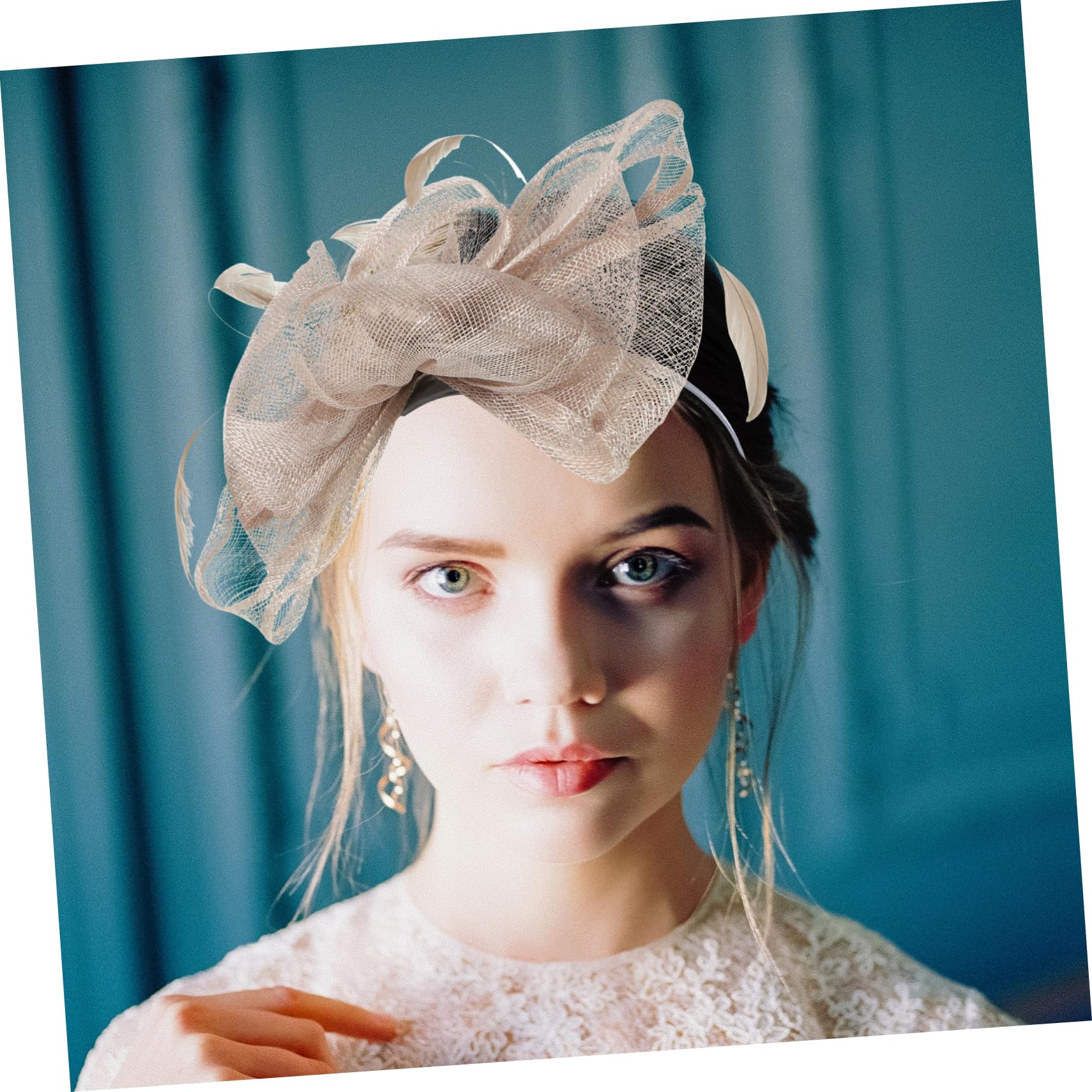 Housoutil 3pezzi Fasce Per Garza Grigia Accessori Eleganti Per Donne Per Feste e Matrimoni Morbide e Leggere Per Decorare Acconciature