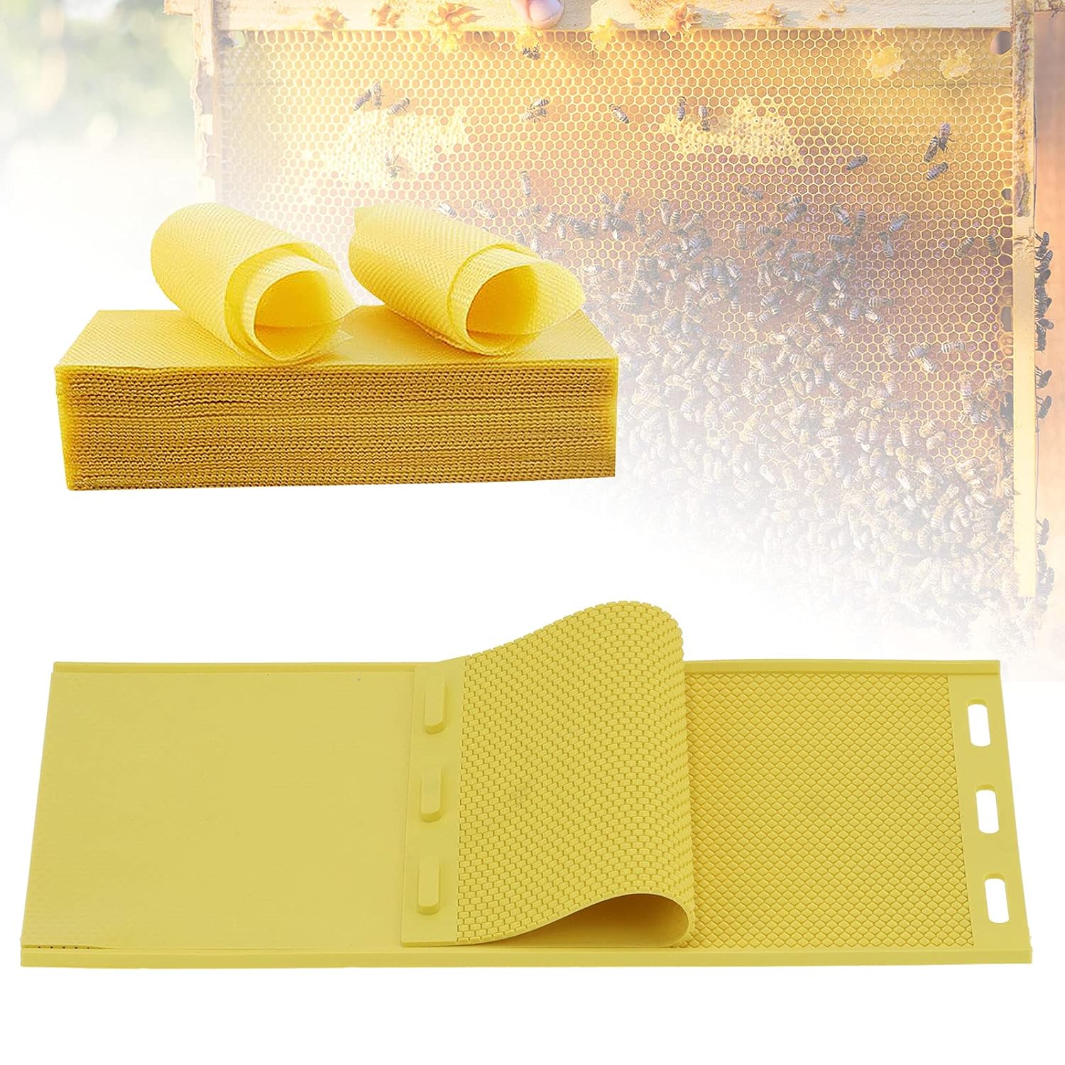 Beeswax Sheet Mold, Bee Hive Beewax Foundation Sheet, Flexible Rubber