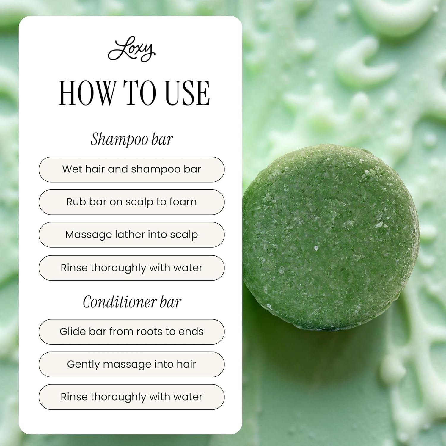 Loxy Fortify Shampoo and Conditioner Bar Soap Set | Rosemary, Litsea, and Grapefruit Oil | Rice Protein, Ginseng, & Caffeine | Hair Strengthening and Volumizing | Made in USA