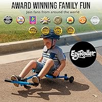 Vista 2 de EzyRoller Nuevo juguete Drifter-X Ride on para mayores de 6 años, hasta 150 libras. - Azul