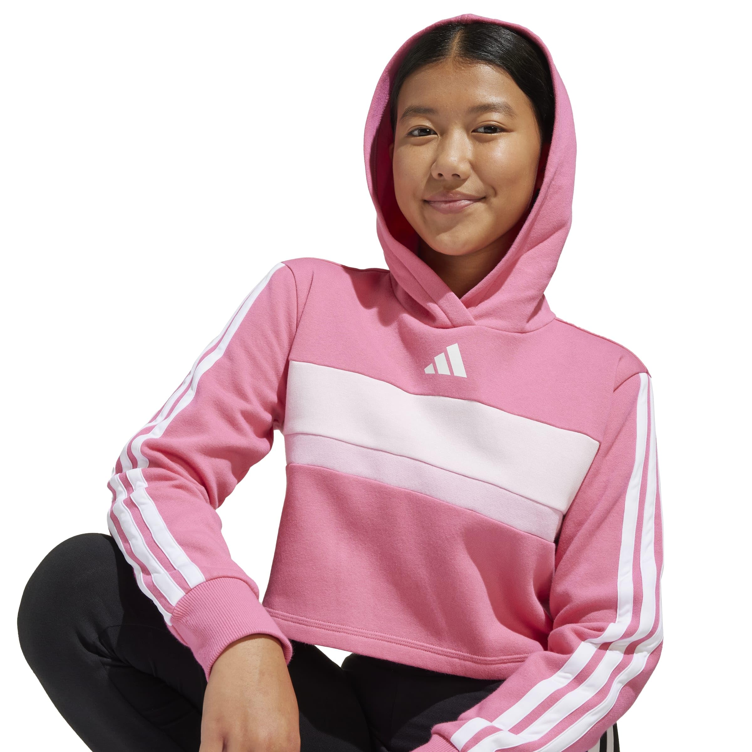 adidas Seasonal Essentials Tiberio 3 Stripes Fleece Leggings Set TUTA Bambine e ragazze