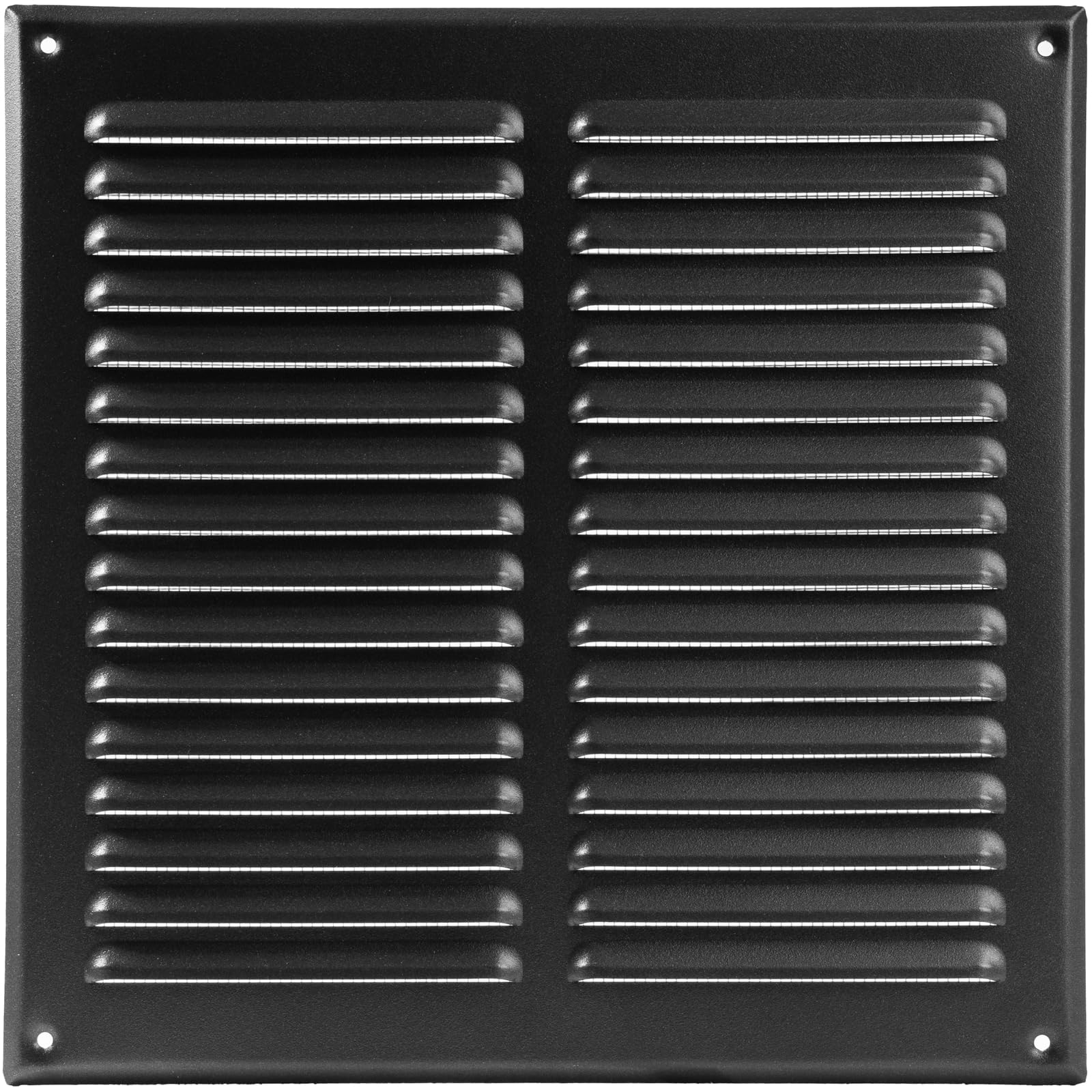 Vent Systems 295 x 295 mm / 11.61" x 11.61" Inch Black Metal Soffit Air Vent Cover