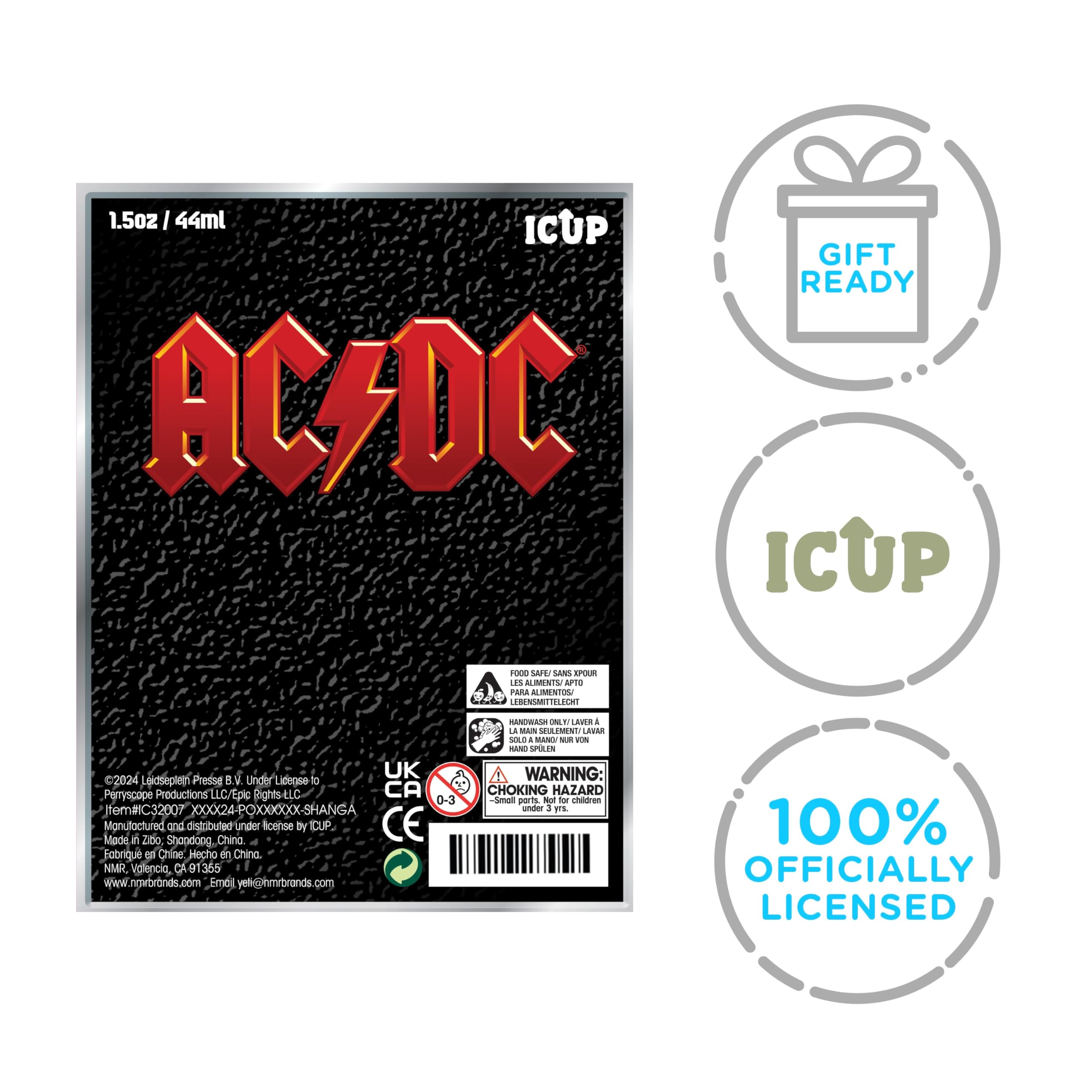 AC/DC ショットグラス　6PACK Amazon.com | ICUP AC/DC Icons 4 Piece Shot Glass Set: Shot Glasses