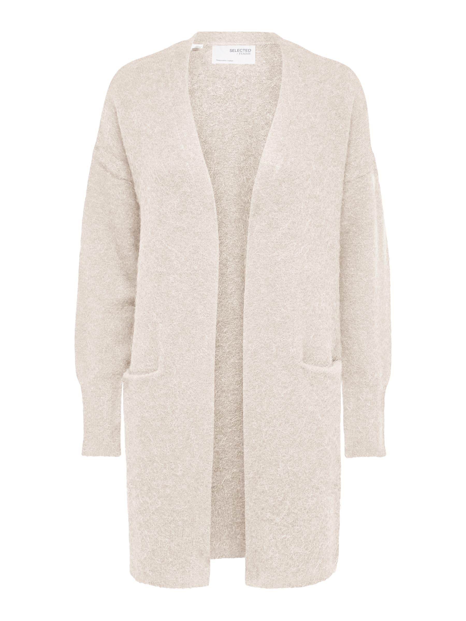 SELECTED FEMME Female Cardigan Long, Birch, XL