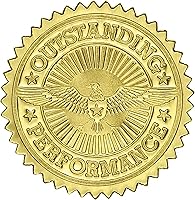 Vista 15 de PaperDirect Sello oficial de excelencia en relieve para certificado de lámina dorada, 2 pulgadas, autoadhesivos, 100 unidades, sellos en relieve