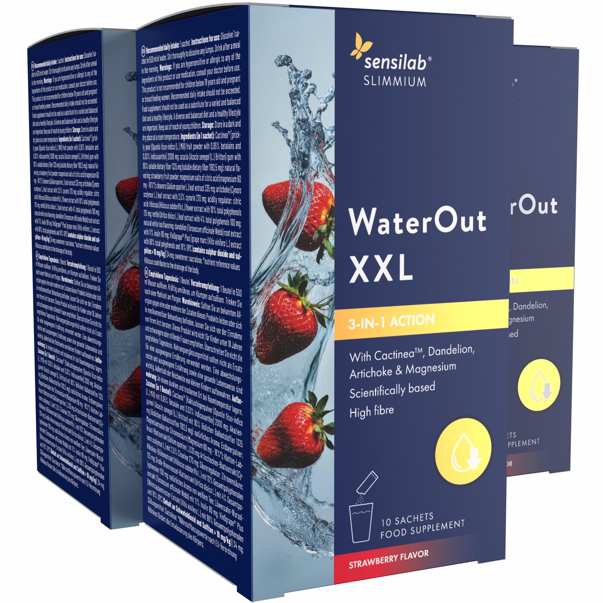 Sensilab Slimmium WaterOut XXL - Boisson au Persil et Pissenlit, 30 Sachets | Or
