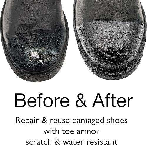 Miniatura 2 de Leather Hero Protector de botas de trabajo con cepillo para botas de trabajo con refuerzo de puntera - da vida extra a tus botas, 3 onzas