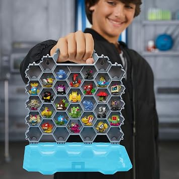 MrBeast Hive Collector Pack Holds 70+ Micro Beasts, with 26 Micro Beasts | Including 2 exclusive glow-in-the-dark swarms, 26 stickers and 2 fusion caps to continue to build out your own MrBeast lab