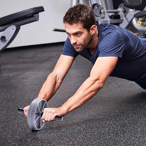 Miniatura 9 de Rueda abdominal  Rodillo de rueda AB, rueda de ejercicio automática de rebote AB para entrenamiento, resistente equipo de entrenamiento AB, rueda de