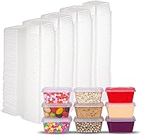 Vista 7 de Recipientes de plástico de 2 onzas con tapas (paquete de 200), recipientes desechables para condimentos con tapas, tazas de porciones para salsa