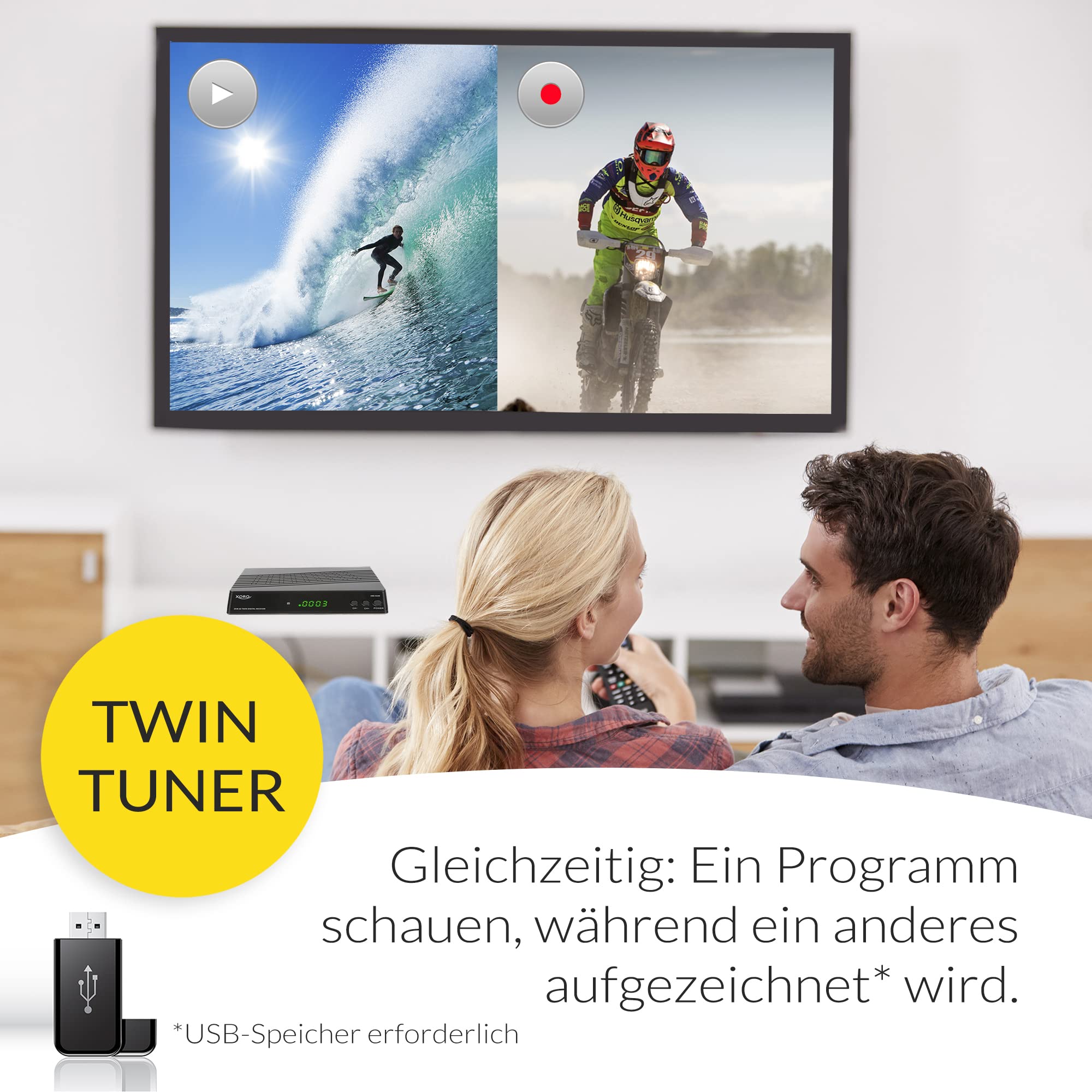 XORO HRS 9194 HD Satellitenreceiver DVB-S2 Twin-Tuner