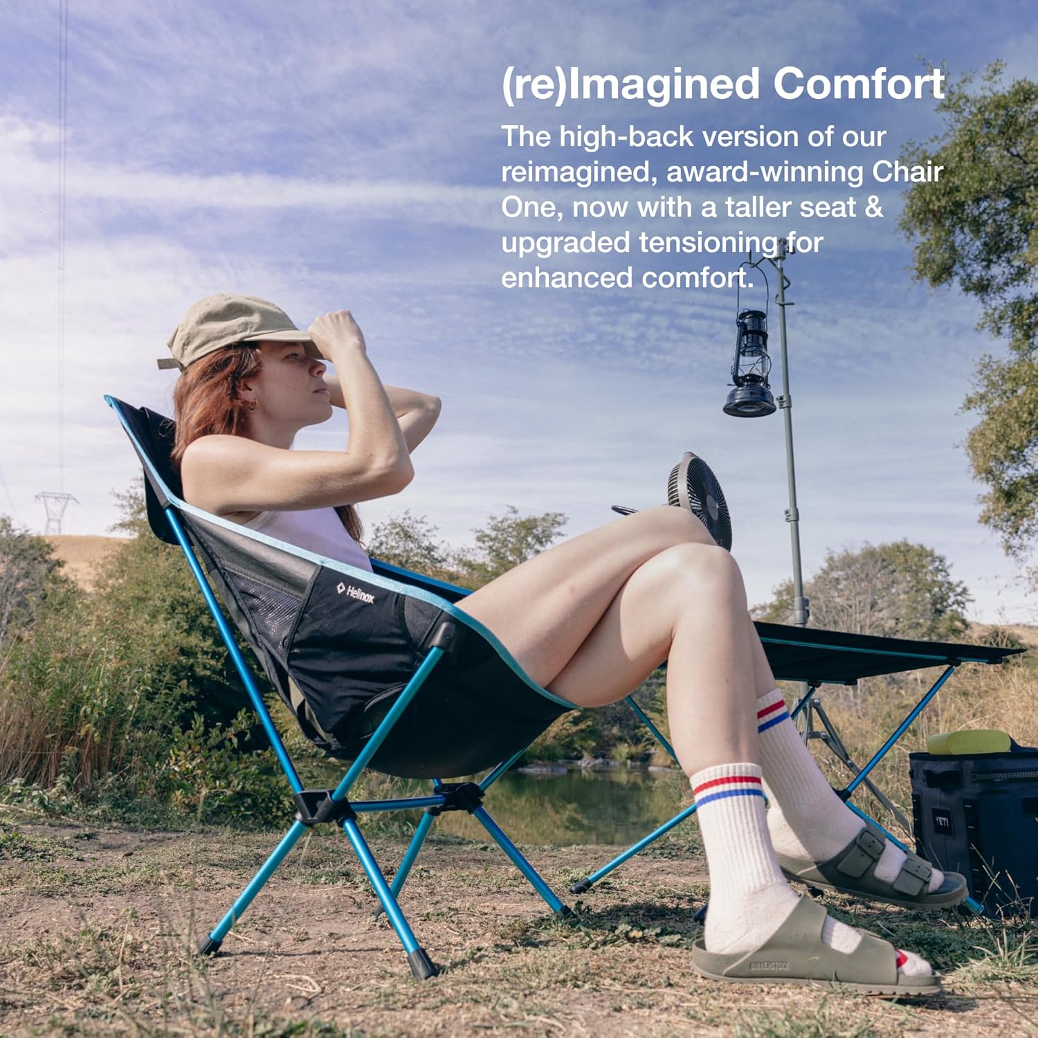 Helinox Chair One Highback (re) High-Performance Camping Chair, 2.6lbs, Camping Chairs High Back, Packable, Portable Chair for Backpacking, Camping, Hiking, Travel, Forest Green