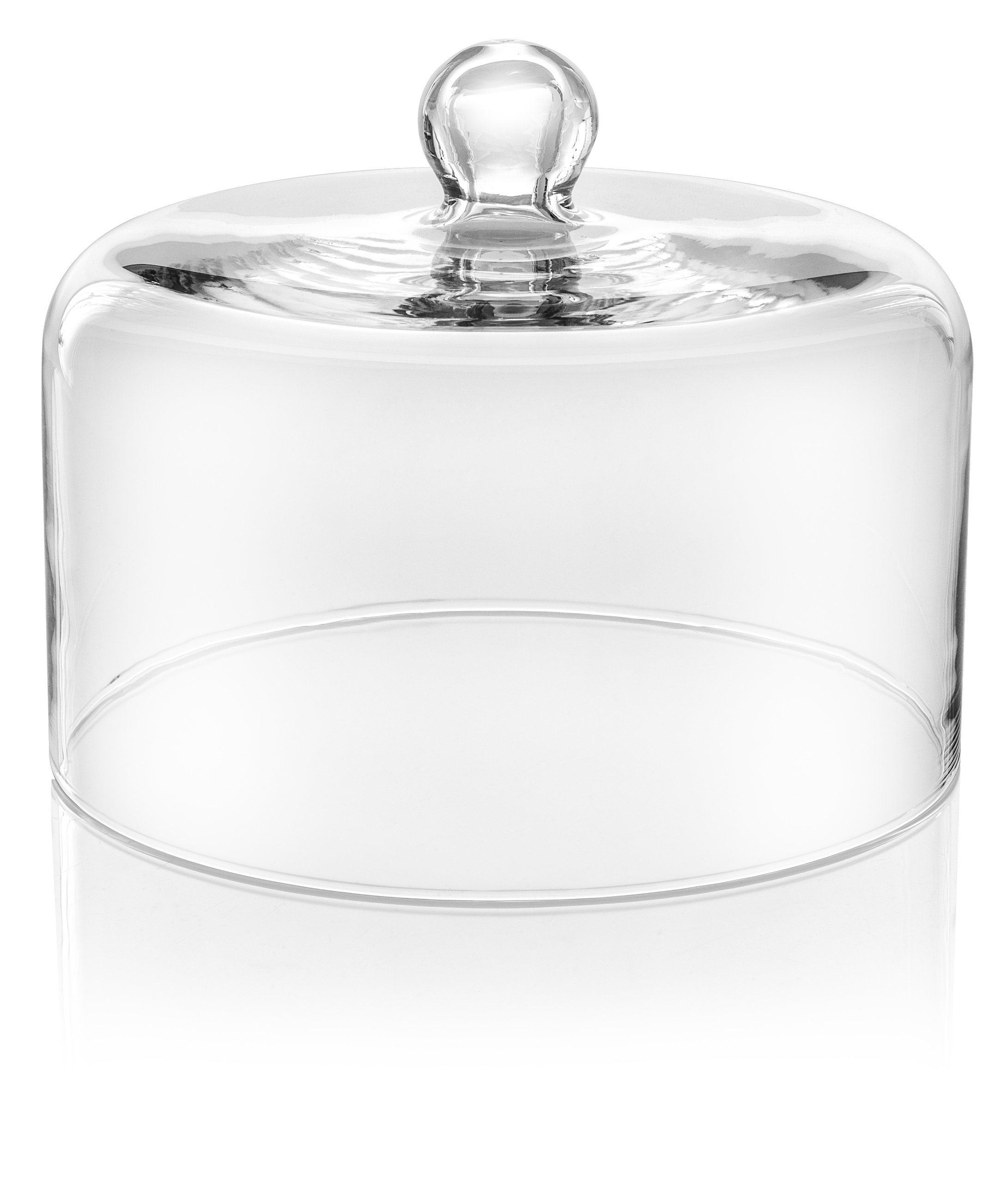 IVV Glassware 6976/1 Le Campane Gâteau Pâtisserie Dôme Fromage, verre, Le Campane, transparent., 7.5-inch x 10.25-inch