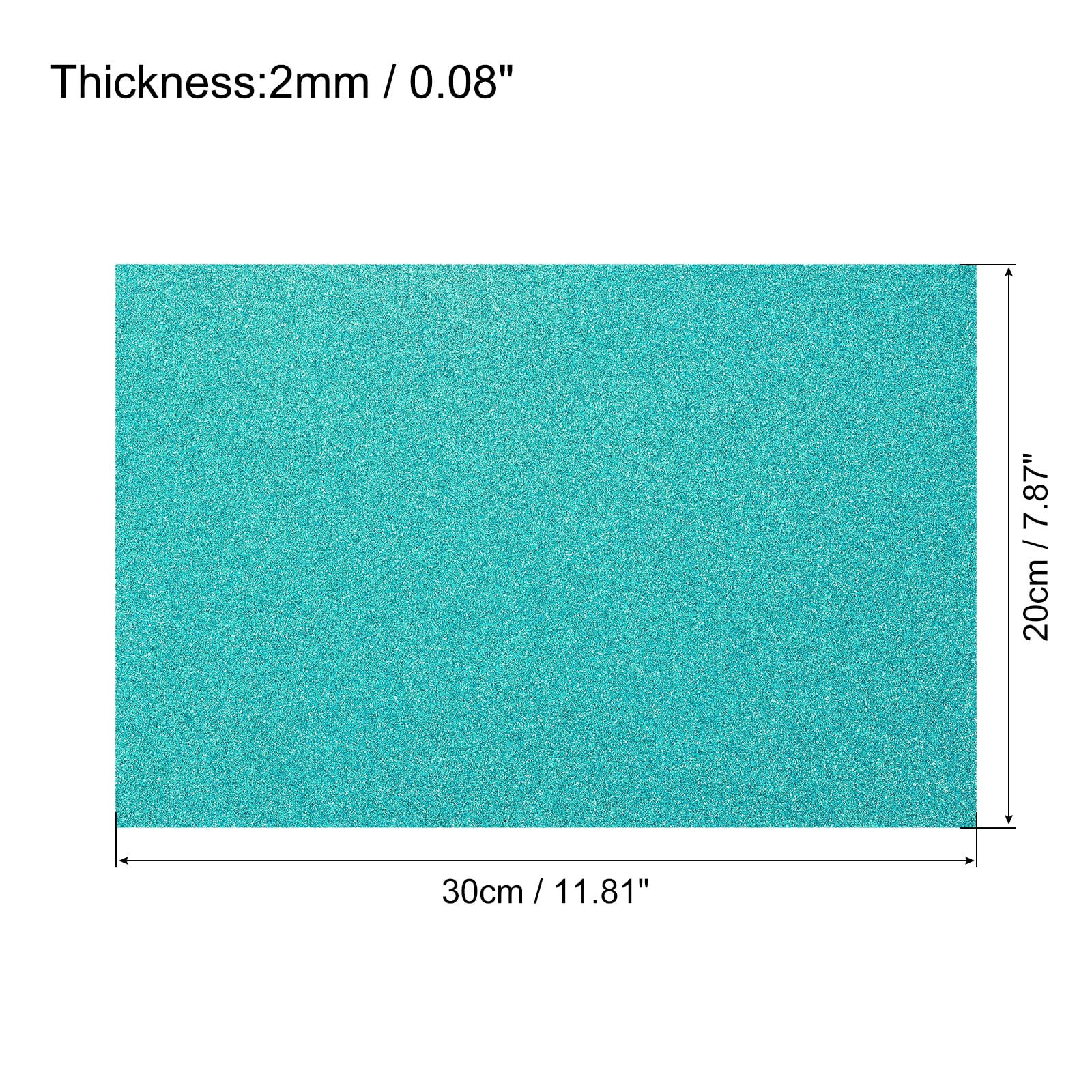 Rebower 5Pcs Foam Sheets Crafts Glitter Foam Arts Paper 12 x 8 x 1/16 Inch [for Crafts Project Scrapbooking, DIY - Image 2