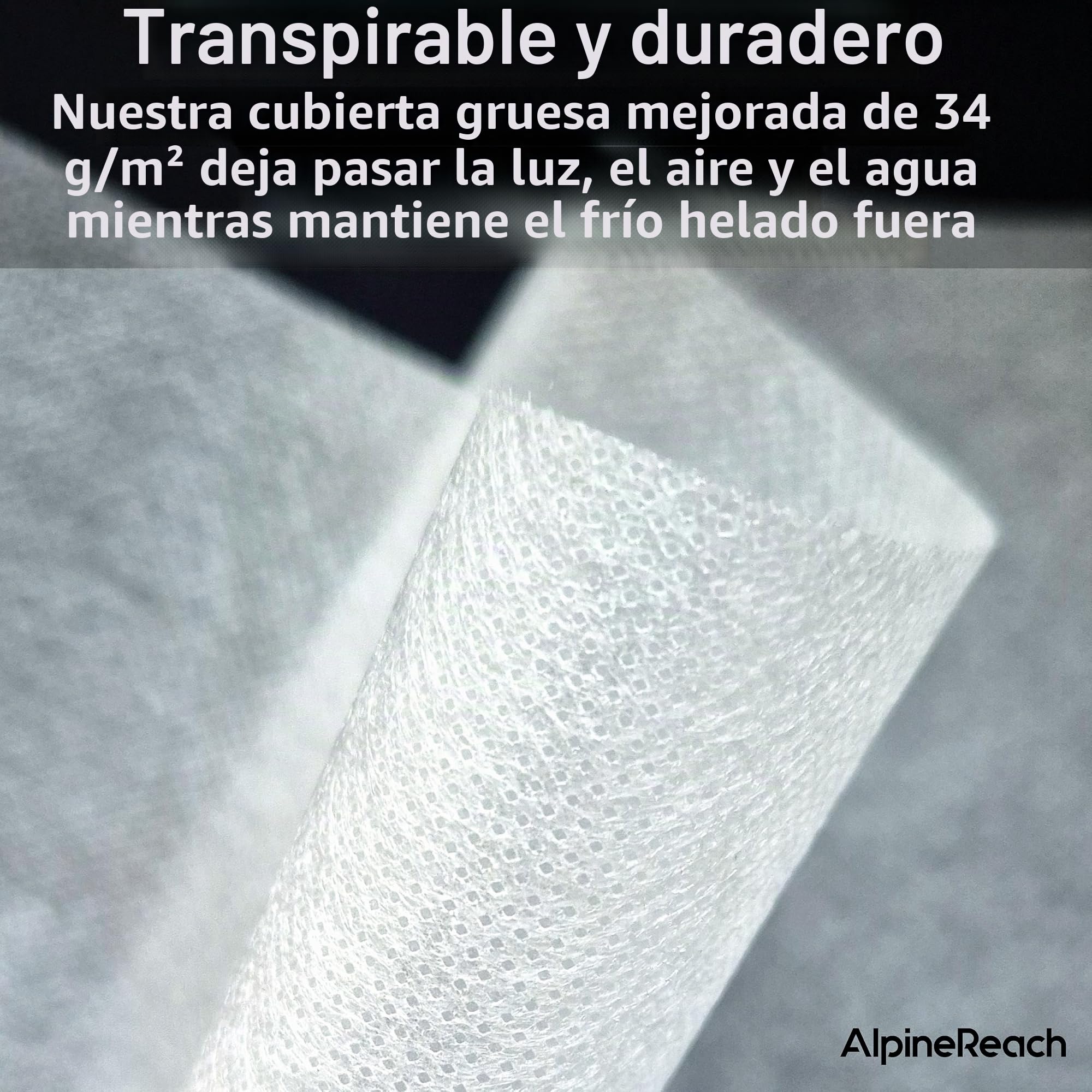 AlpineReach Cubierta de protección contra heladas de Plantas 3m x 9m Fila Flotante, Manta de jardín para congelar Material de Tela para Proteger en el frío del Invierno, jardinería a Bajas