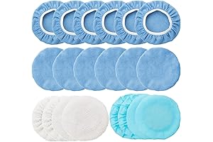 DEWALT 20 Pieces Buffer Pads, 5-6 Inches Max Waxer Buffing Pad Cover...