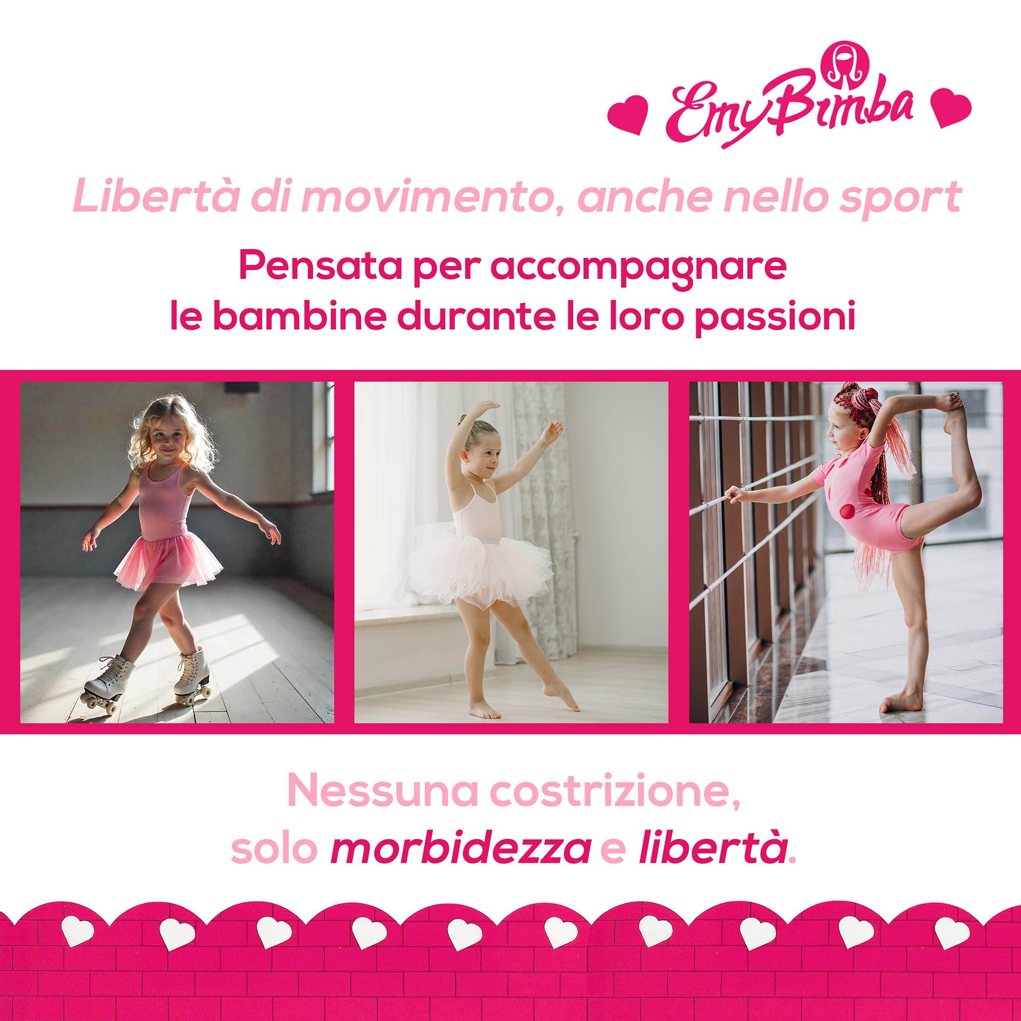 EMY Culotte Bambina Boxerino Shorts Sportivi in Cotone Elasticizzato 90% Cotone 10% Elastan Taglie 4-12 Anni