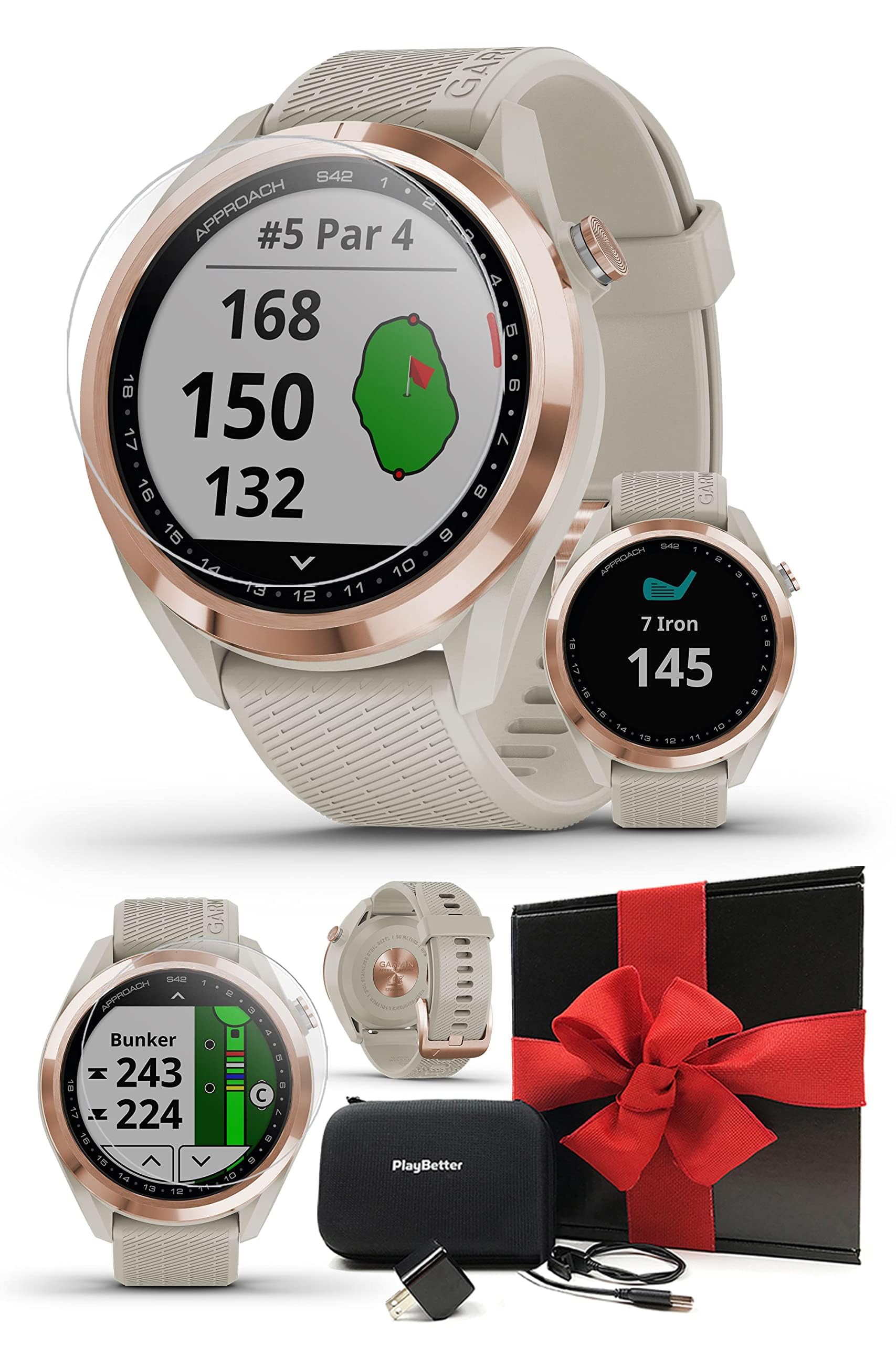 Amazon.com: Garmin Approach S42 - Reloj GPS de golf para mujer