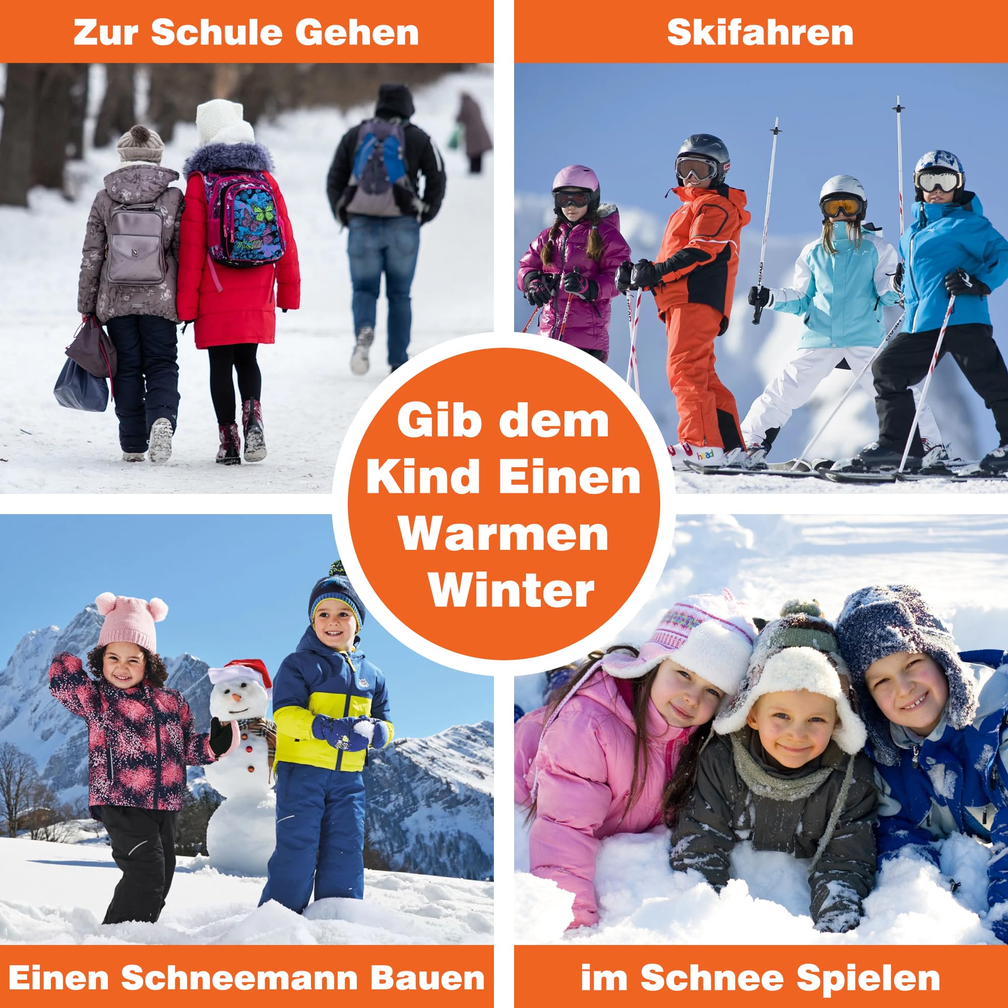 6er Taschenwärmer Handwärmer Kinder Sets Wiederverwendbar mit Gold Glückwünsche, Wärmepad für Kalte Tage und für Unterwegs