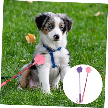2Pcs Paw Shape Dog Training Tool Rubber Pet Accessory for Obedience Intelligence and Exercise Lightweight Small