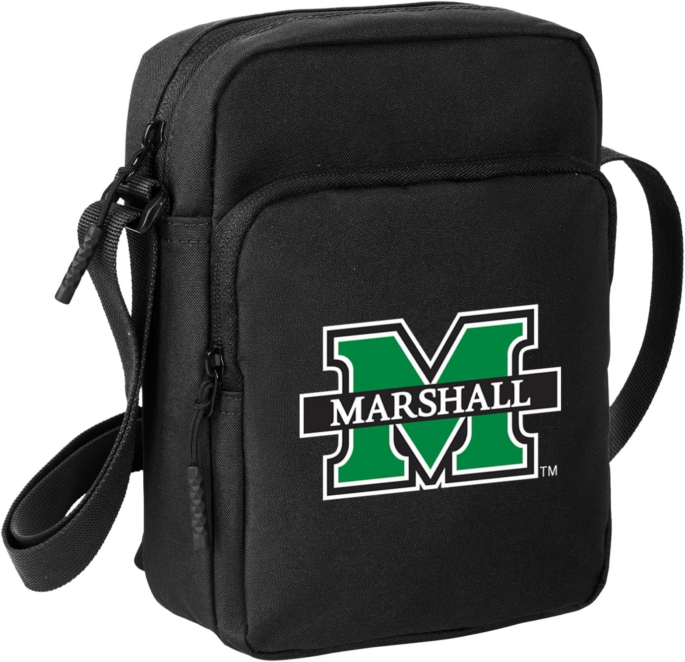 Marshall University Travel Bag MU Herd Crossbody Sling Pack for Sports Workout Running Festival Waist Pack Gray
