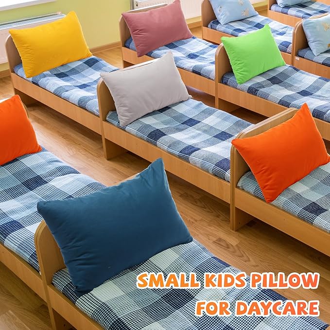 Set 6 Almohadas Pequeñas Algodón Suave Viaje 35x23 cm miniatura 3