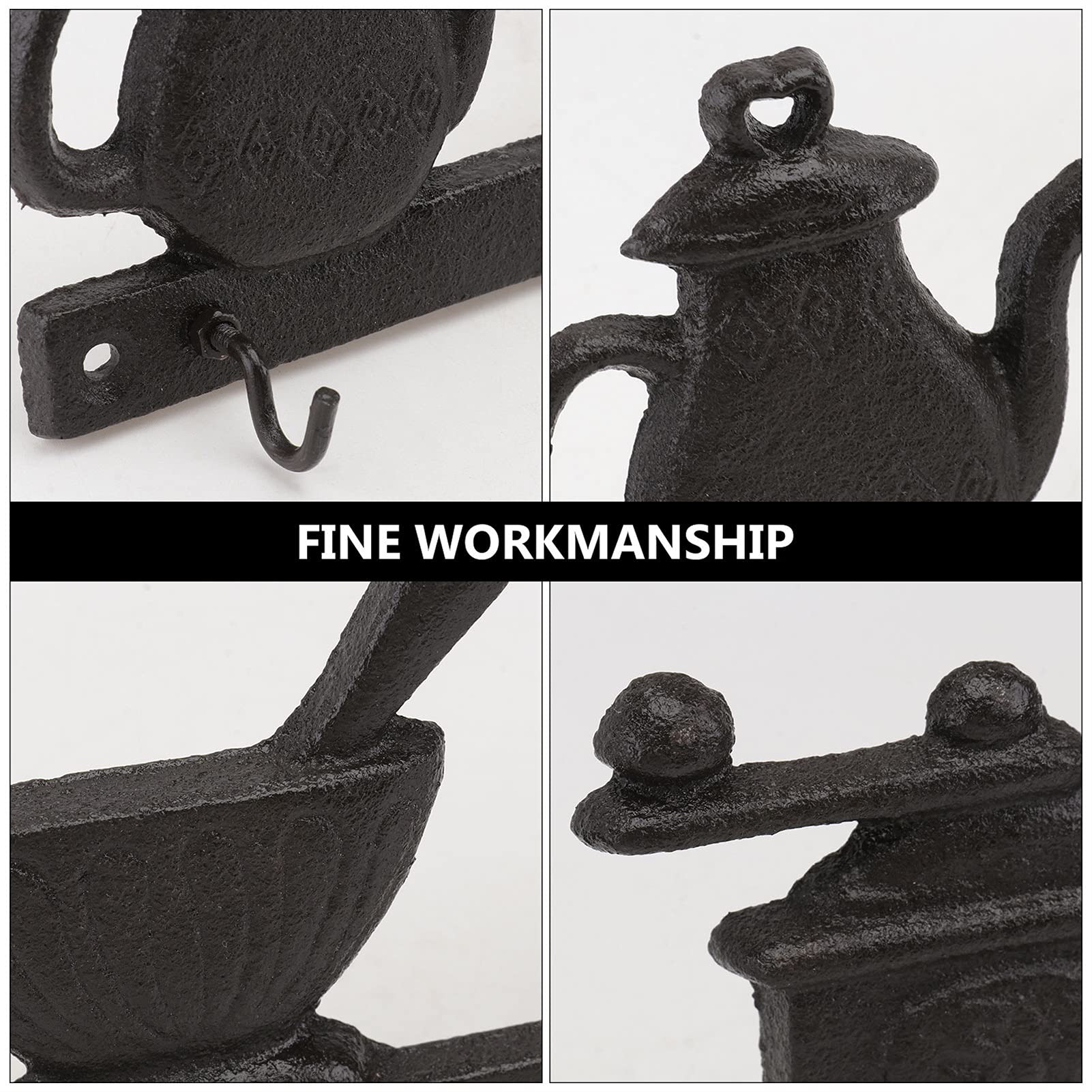 Wieszak ścienny na ubrania 1 PC Retro Czajnik Odzież Hak Wiszący Coat Rack Creative Iron Wall Hook (10.49x4.13x2.16inch) Haczyk do drzwi