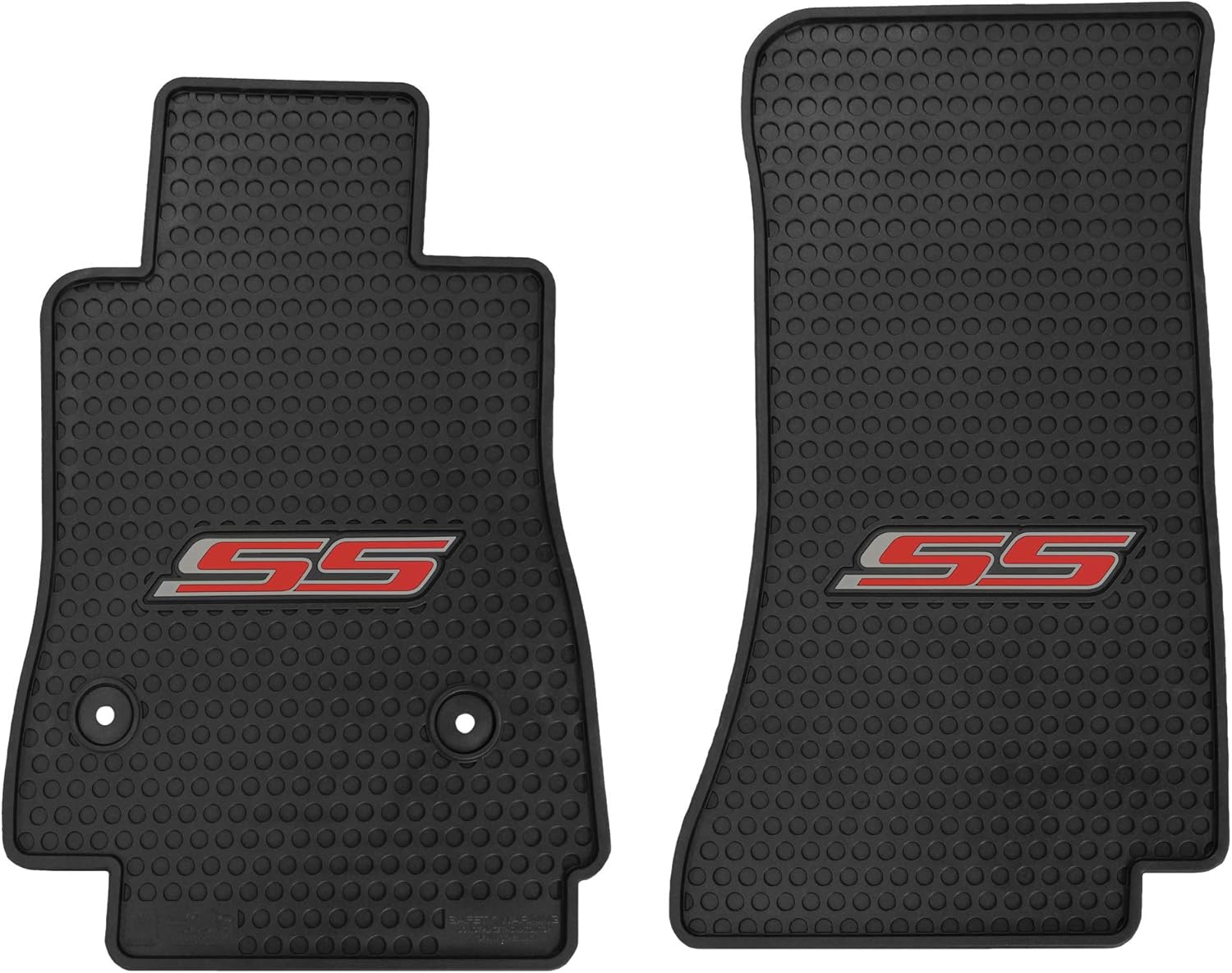 Lloyd Mats Custom-Fit All-Weather Rubber Floor Mats for Chevy Camaro 2016-2024 (Black, 2PC - Camaro SS)