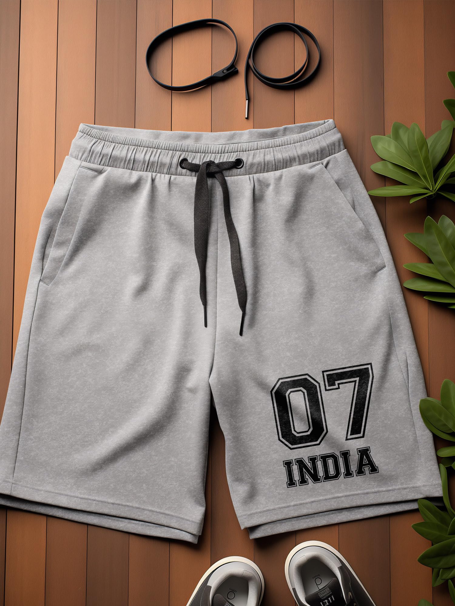 Fflirtygo Pantalones cortos multiactividad para hombre: mezcla de algodón cómoda, ajuste ajustable, con bolsillos profundos para gimnasio, deportes y ocio para hombres