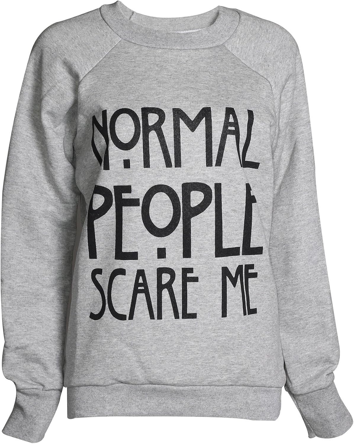 Forever Womens Celebrity Style Go Love Your Self Print Sweatshirt Top