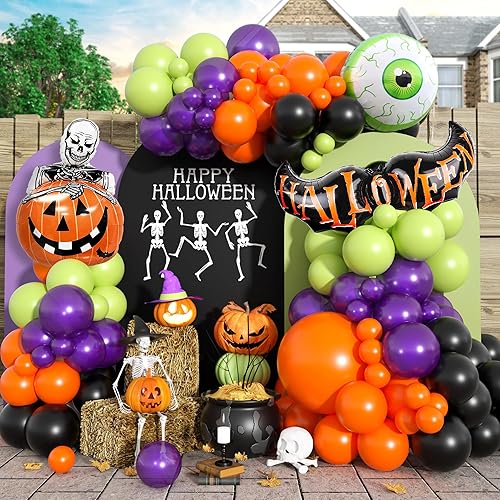 Miniatura 15 de Kit de guirnalda de globos de Navidad en forma de arco, 103 piezas, retro verde blanco globos rojo rubí con cabeza de alce globos de caramelo de