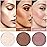 FALOCUTUS 3 Pcs NEUTRAL Contour Stick Set,Cream Blush & Highlighter Bronzer Pen,Long Lasting & Smooth Natural Face Contouring Illuminator,Professional Makeup Kit for All Skin