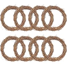 Grapevine Wreath Set, 8 PCS Vine Branch Wreaths Bulk, 12 Inch