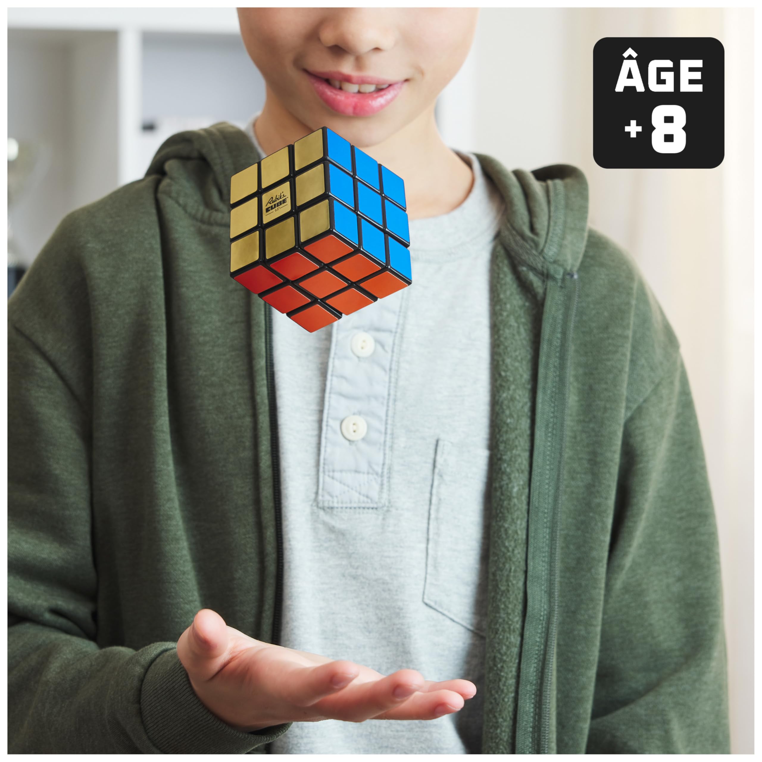 Rubik's Cube - Rubiks Cube 3x3 Édition Spéciale 50 Ans - Jeu Casse-Tête Adulte Et Enfant - Puzzle Original Correspondance Couleurs - Puzzle Résolution de Problème - Jeu Enfant 8 Ans Et +