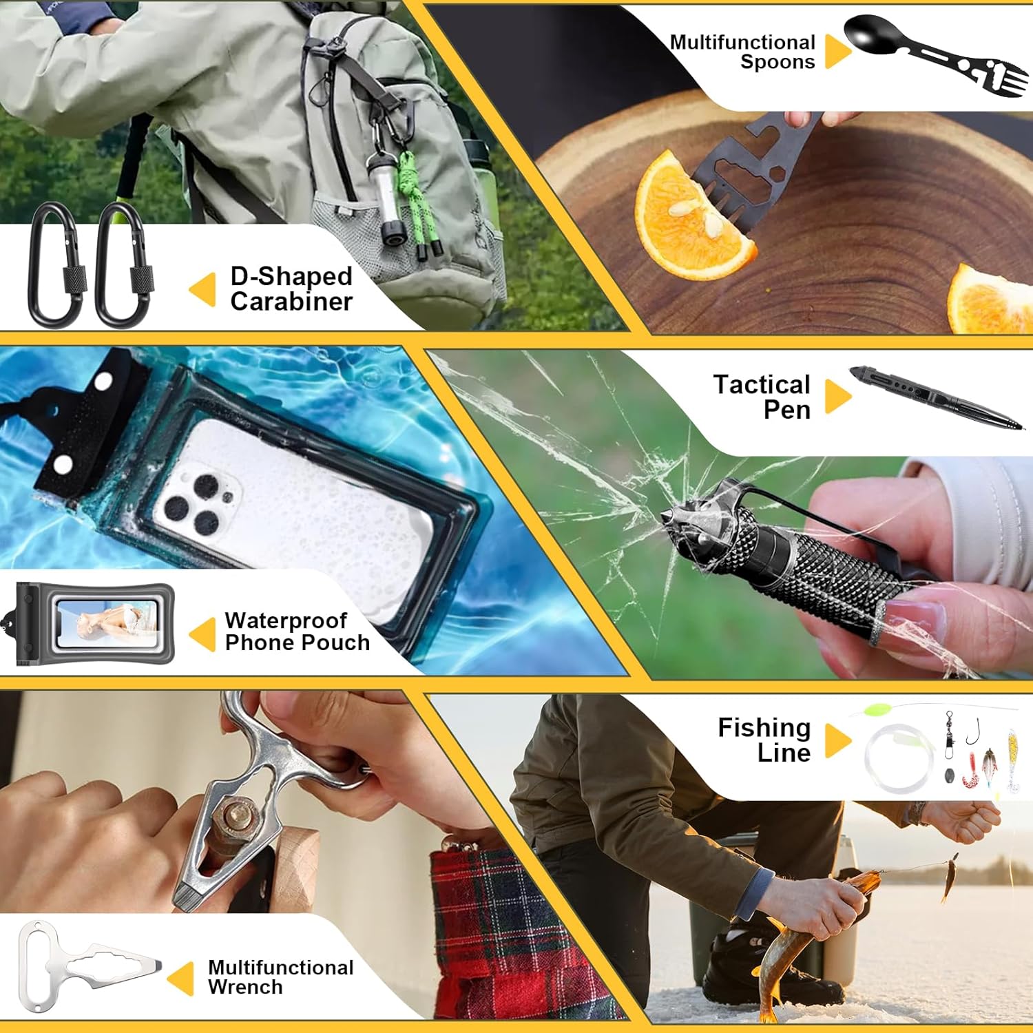 Survival Advent Calendar 2025, Mens Advent Calendar 2025, Survival Tools Advent Calendar for Adult 24 Days Christmas Countdown - Xmas Surprise Gifts for Outdoor Adventure - Image 6