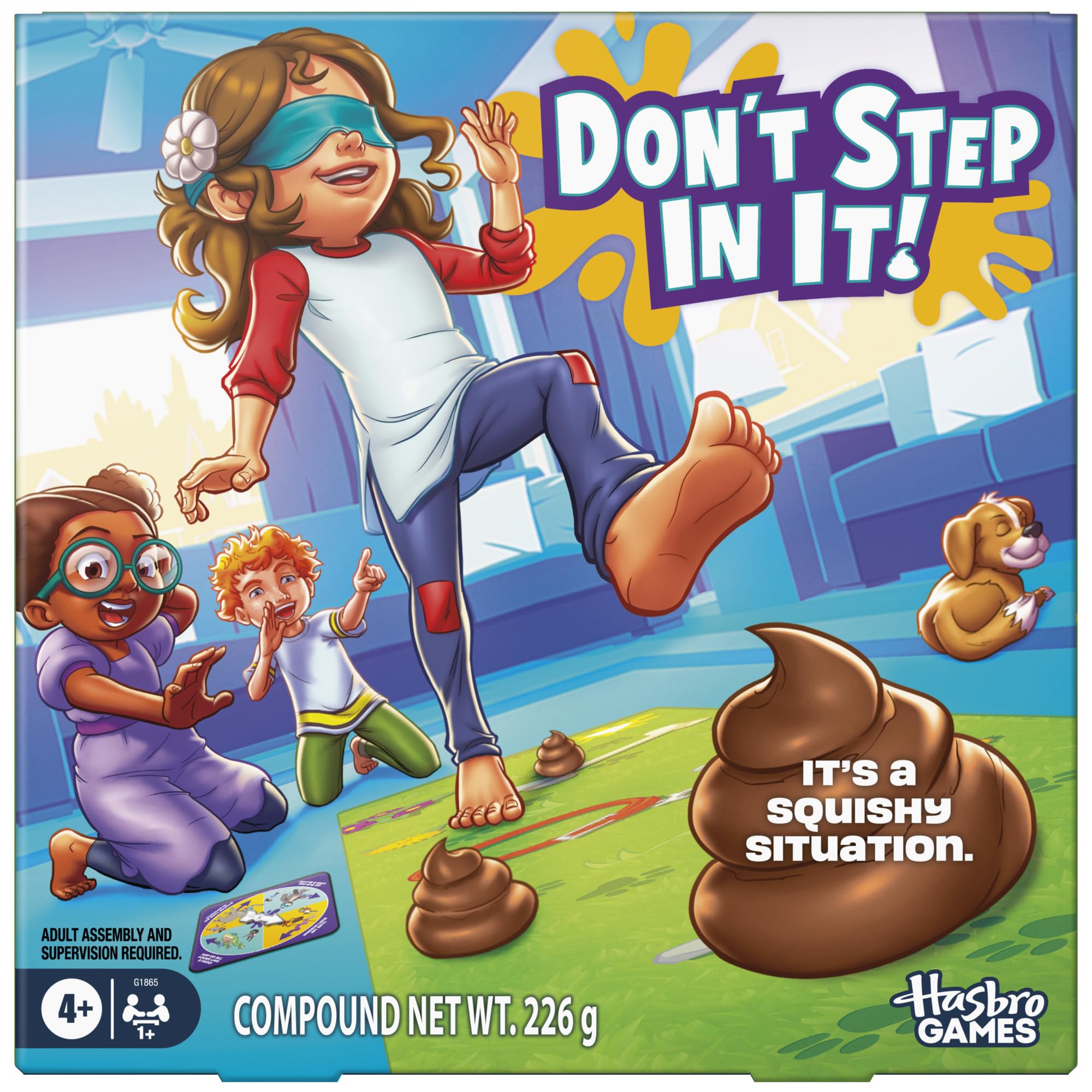 Don't Step in It! Game with Animal Moves Spinner - English Version