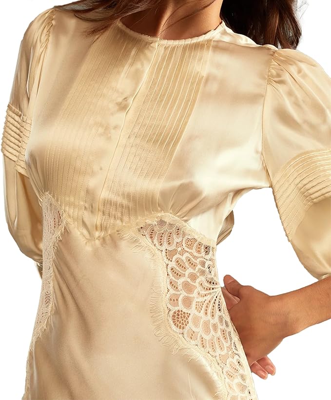 Cynthia Rowley Lure Lace Dress (US, Numeric, 0, Regular, Regular, Ivory):  Buy Online at Best Price in UAE - Amazon.ae