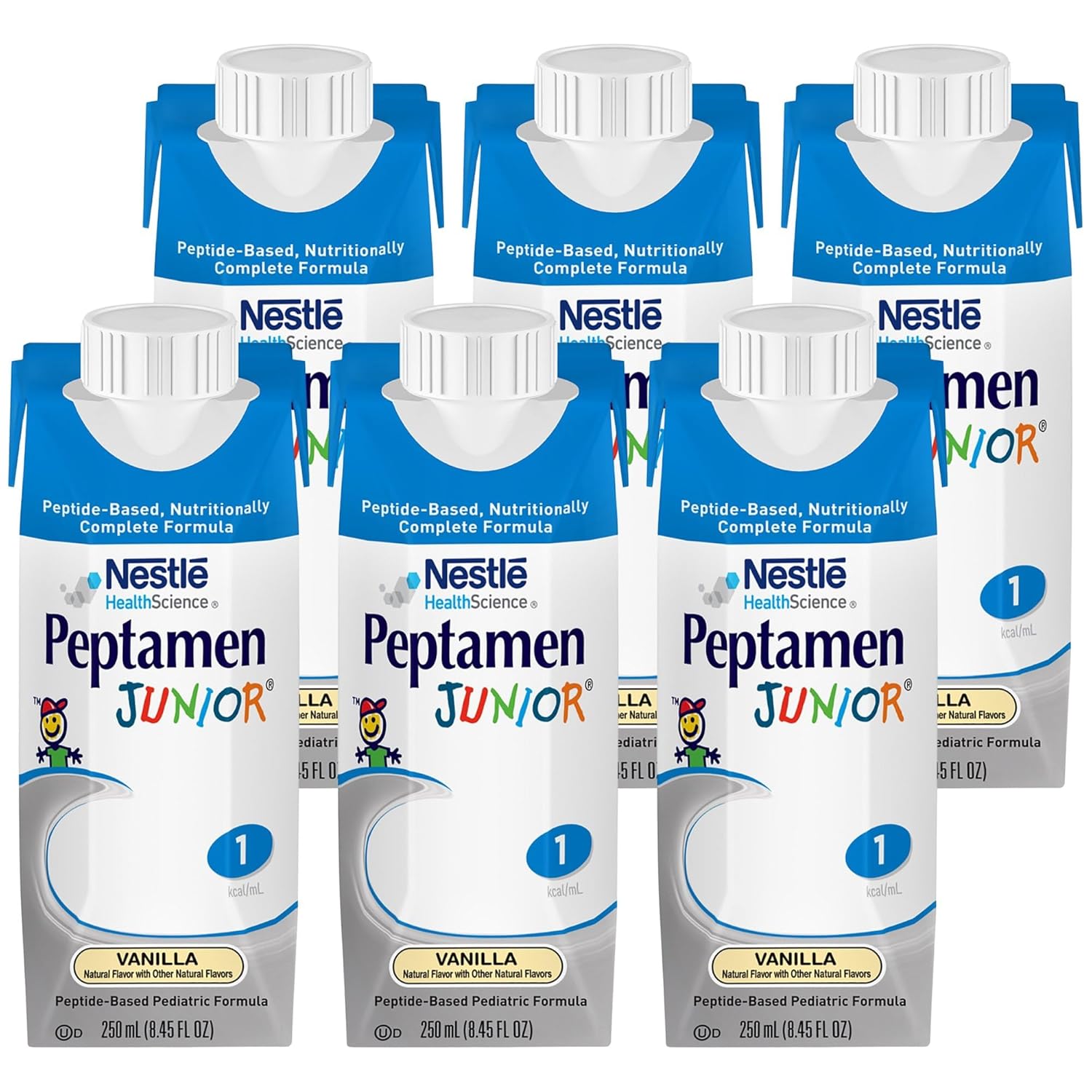 Peptamen Junior Elemental Nutrition, Vanilla, 250 ml Can, Case of 24