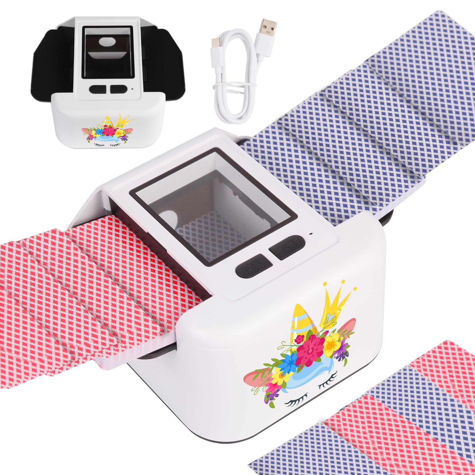 Mélangeur UNO Blackjack AOKUY Mélangeur Cartes Automatique AOKUY - Rechargeable USB-C - Silencieux - Poker, UNO, Blackjack Melangeur De Carte Mélangeur UNO Blackjack AOKUY Mélangeur Cartes Automatique AOKUY - Rechargeable USB-C - Silencieux - Poker, UNO, Blackjack Melangeur De Carte