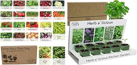 Pronto Seed Mother’s Day Grow Your Own Garden Gift Set | Vegetable & Herb Seed Kit with 26 Varieties & 1700+ Seeds | Mint, Basil, Parsley, Thyme, Chives | Veg & Salad Mixes | Gardening Gift for Mum