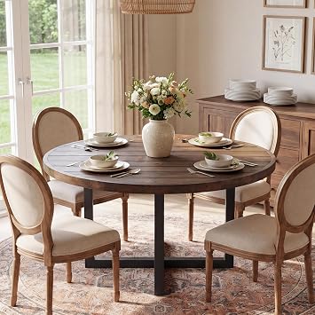 Solid Wood Round Dining Table 47
