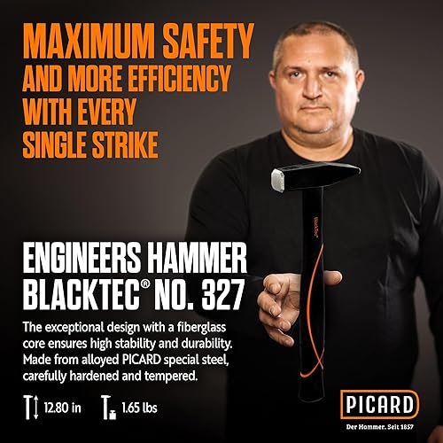 Miniatura 10 de Picard Martillo - Martillo de mano y remachado (0032700-0300), 12 oz