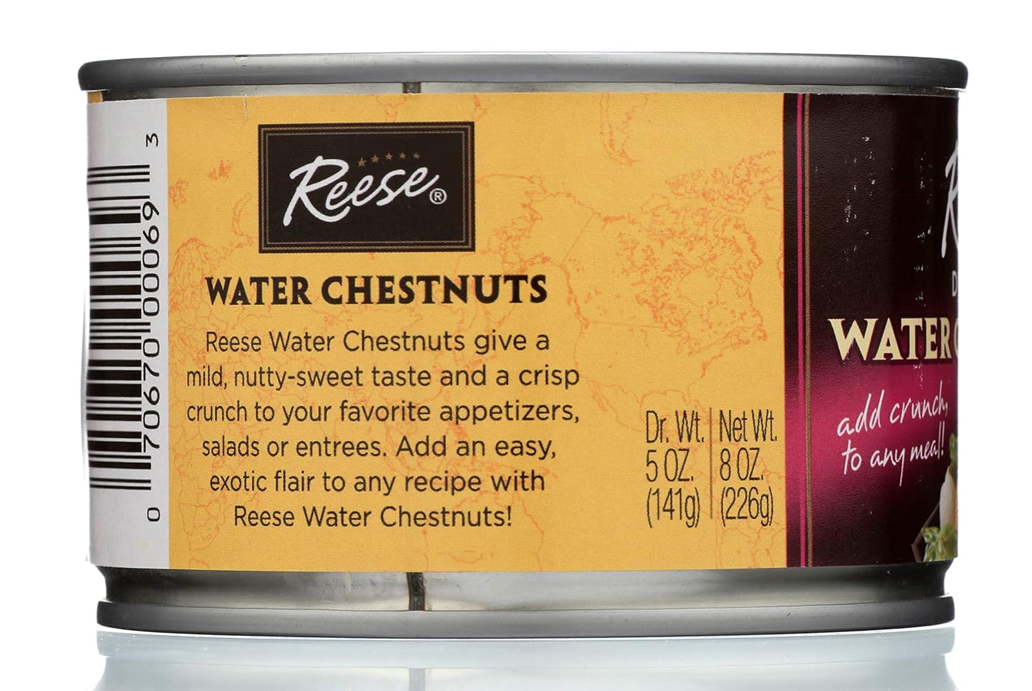 Reese Diced Waterchestnuts, 8-ounces (Pack of24)
