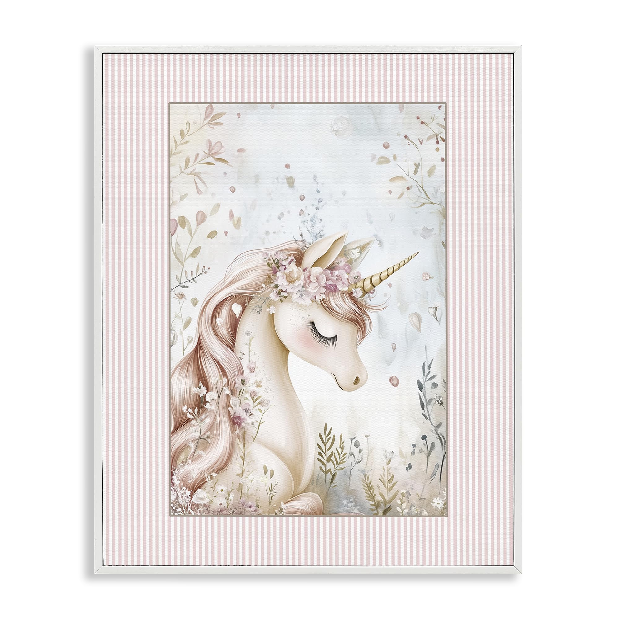 Enchanted Unicorn Nursery Fantasy, 24 x 30 Inch Framed Giclée Print