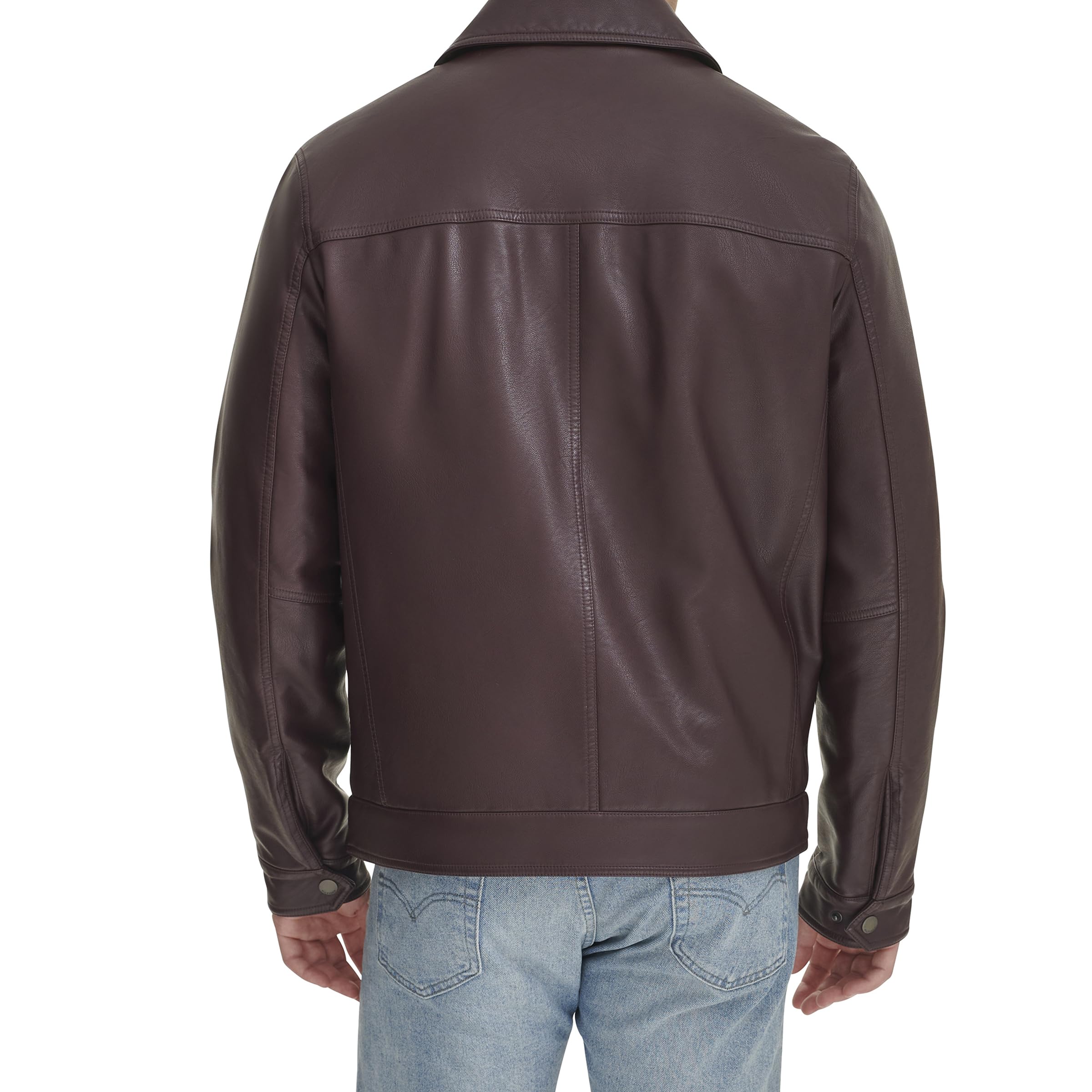 Tommy Hilfiger Tommy Hilfiger Men's Classic Faux Leather Jacket Chaquetas de piel sintética Hombre (Pack de 1)